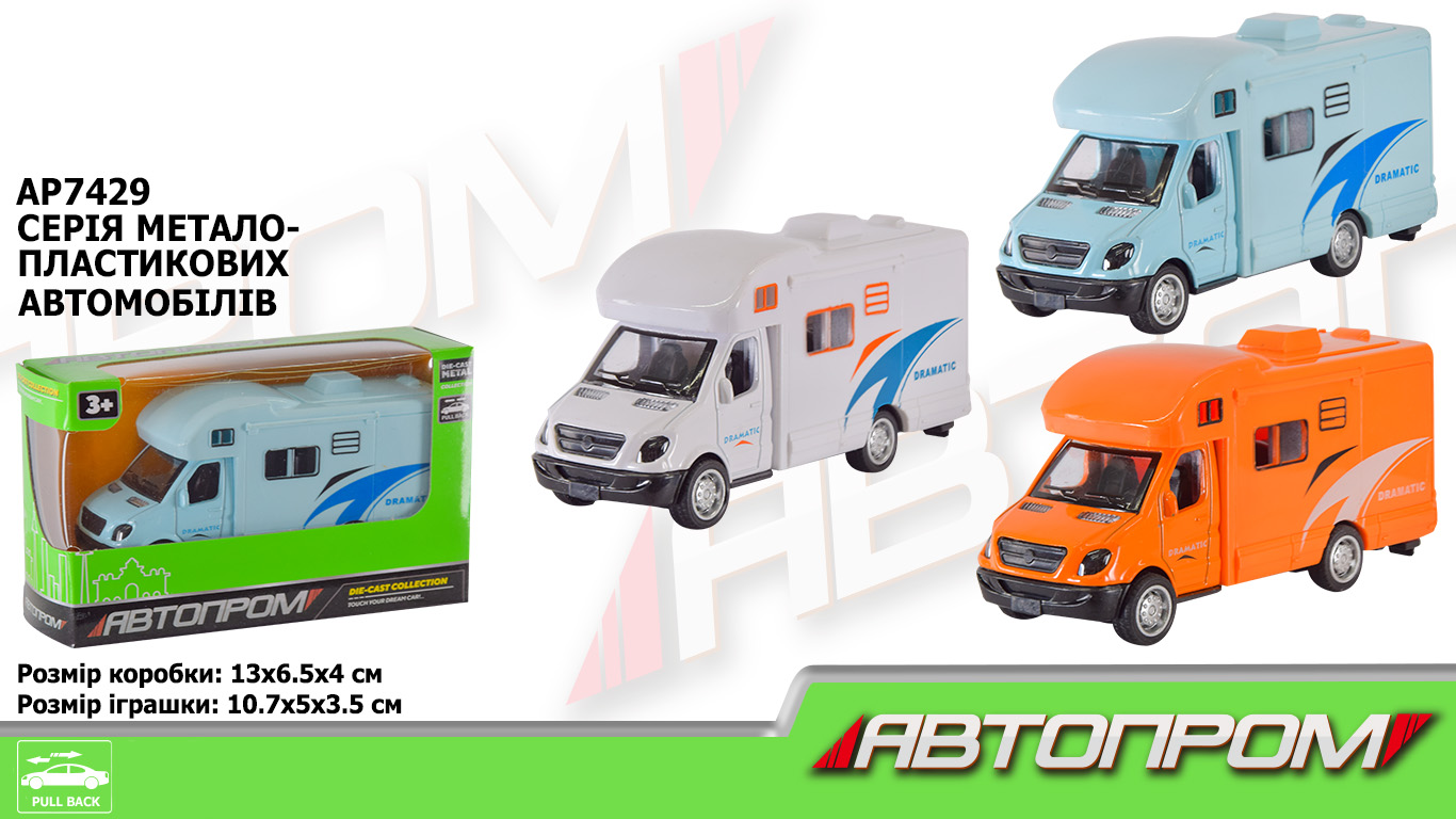 Машина мет. АВТОПРОМ арт. AP7429 (96шт/2) короб.14,5*6*7см