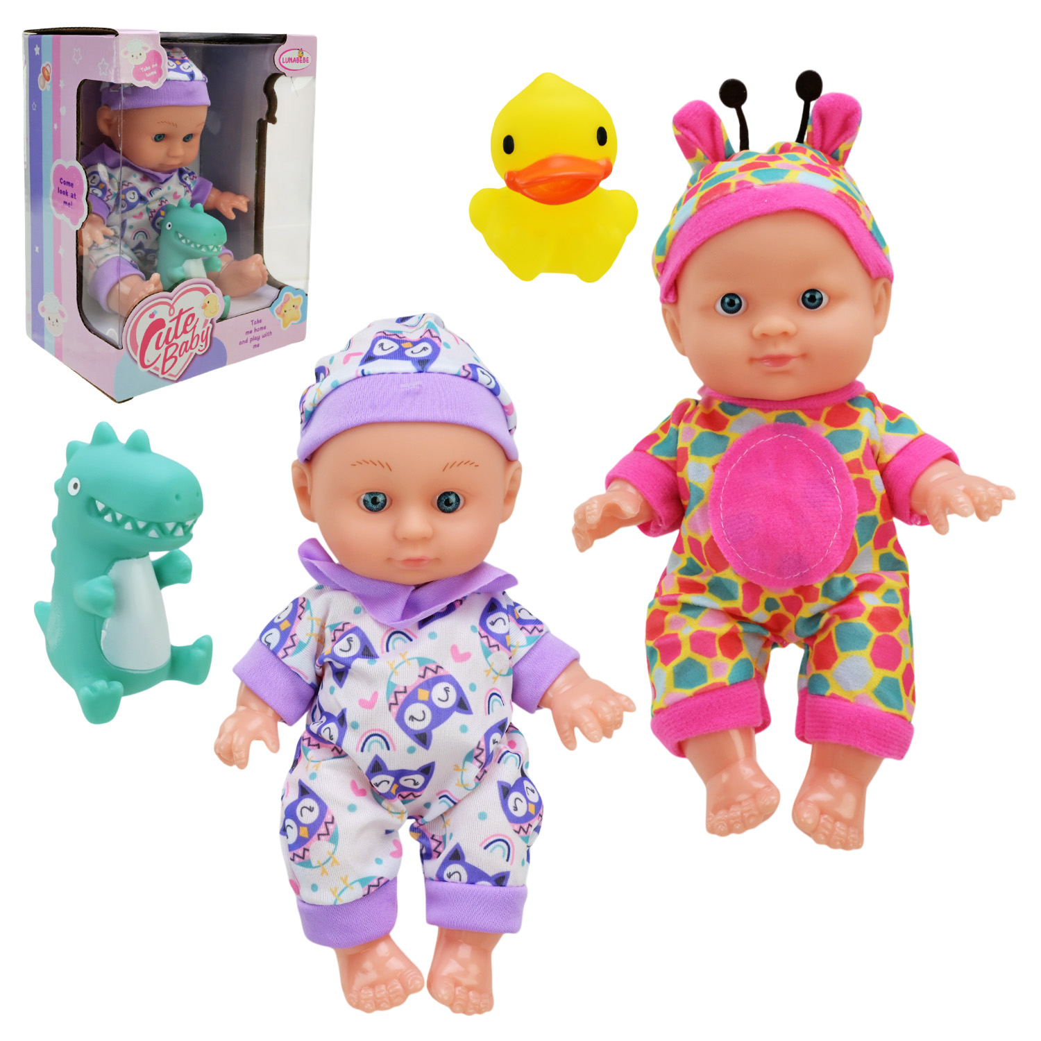 Пупс арт. HX623-5/7 (72шт/2)   мікс 2 види, аксес короб. 30см