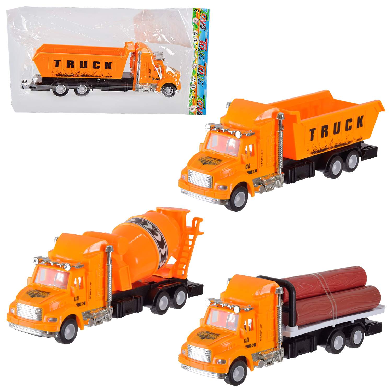 Трейлер інерц. арт. 662-1 (168шт/2) 3 види, пакет. 21*7*5см