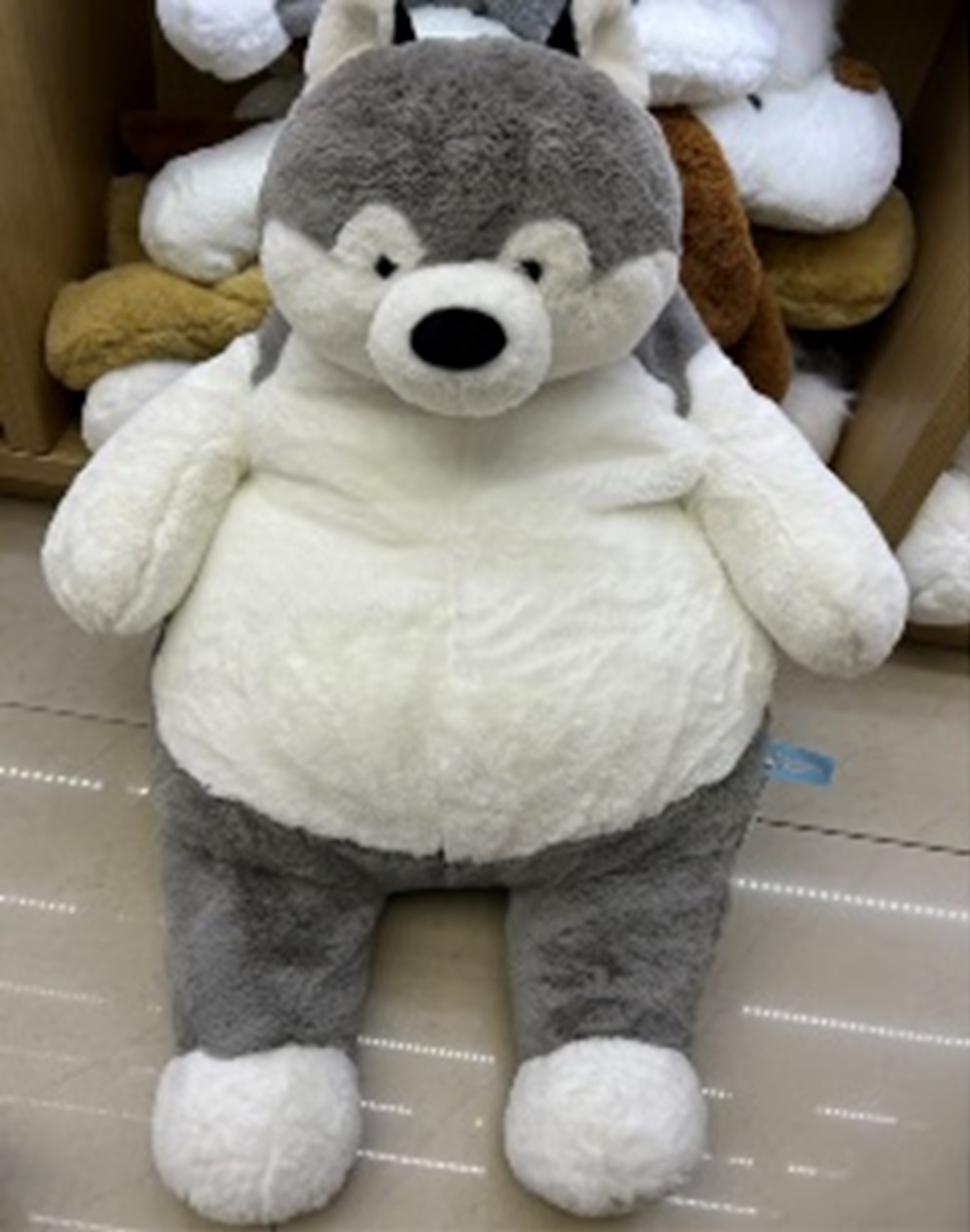 М'яка іграшка обіймашка арт. C15501 (25шт) Хаски 60см