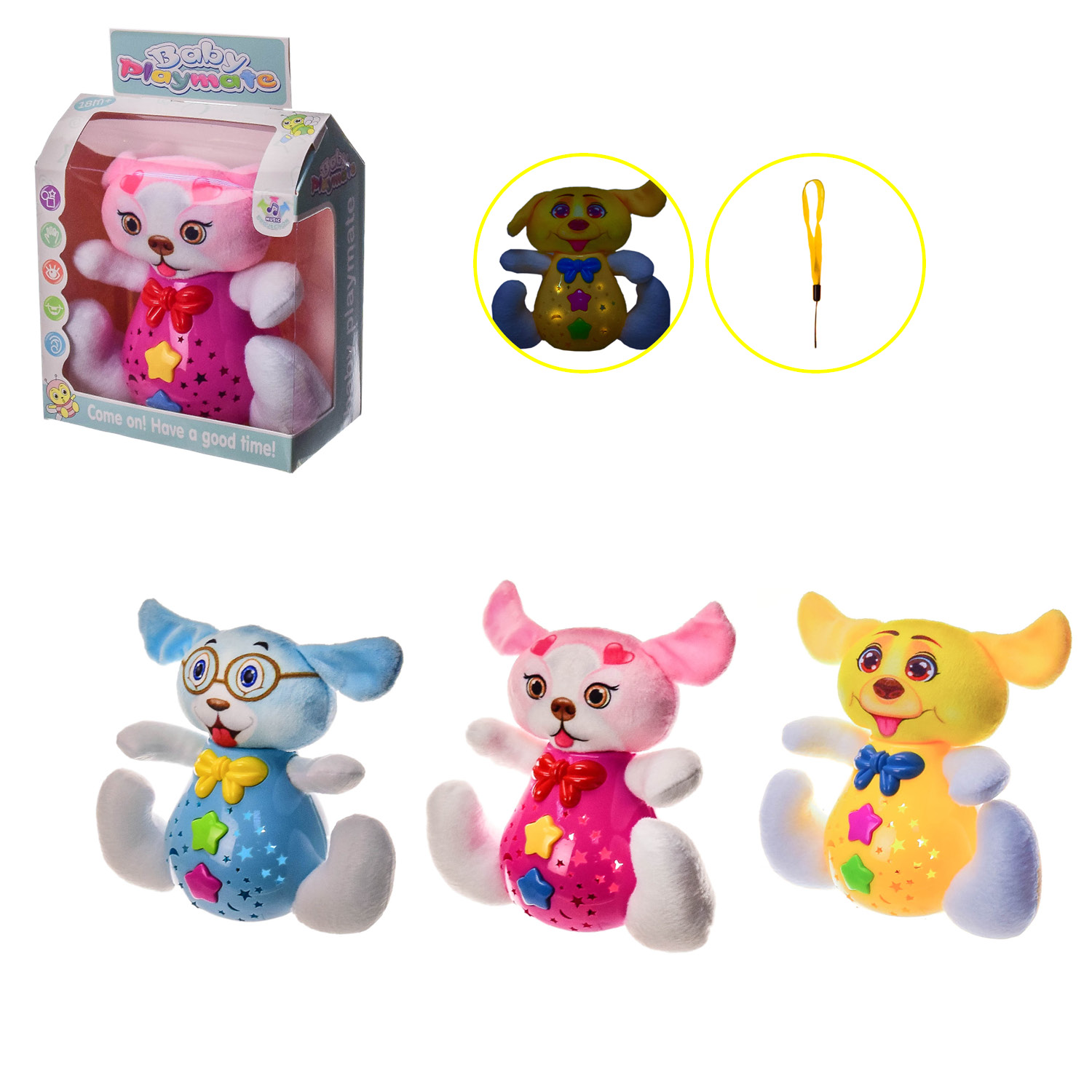 Тварина арт. муз. 5998 (80шт/2) 3 види,батар.,мелодії, короб. 18.5*10,5*21 см, р-н іграш. 20*10*18 см