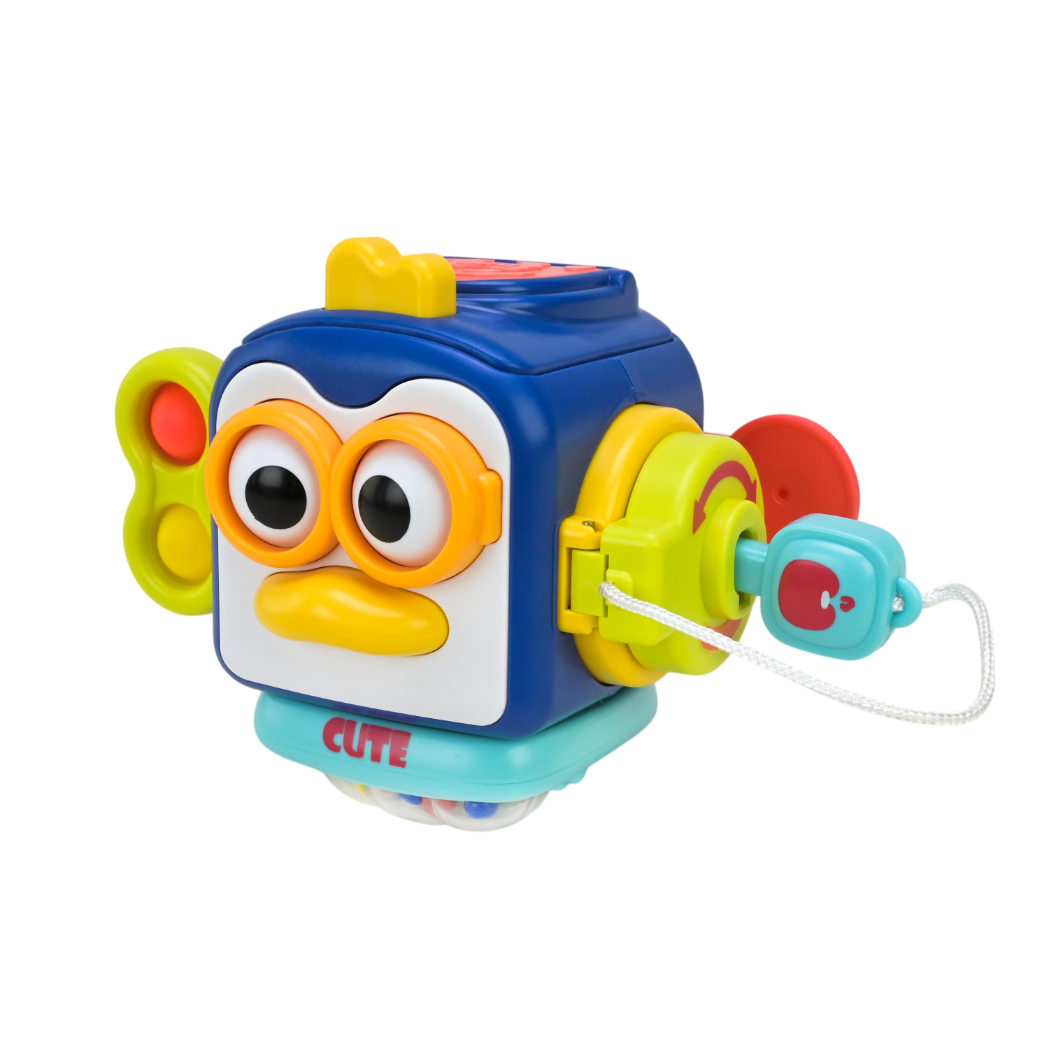 Брязкальце тактильне арт. PL-724-82 (48шт/2) "Сонячний зайчик". рухомі частини, р-р16,5*13,5*9,5 см, у короб.18,5*17*11,5см