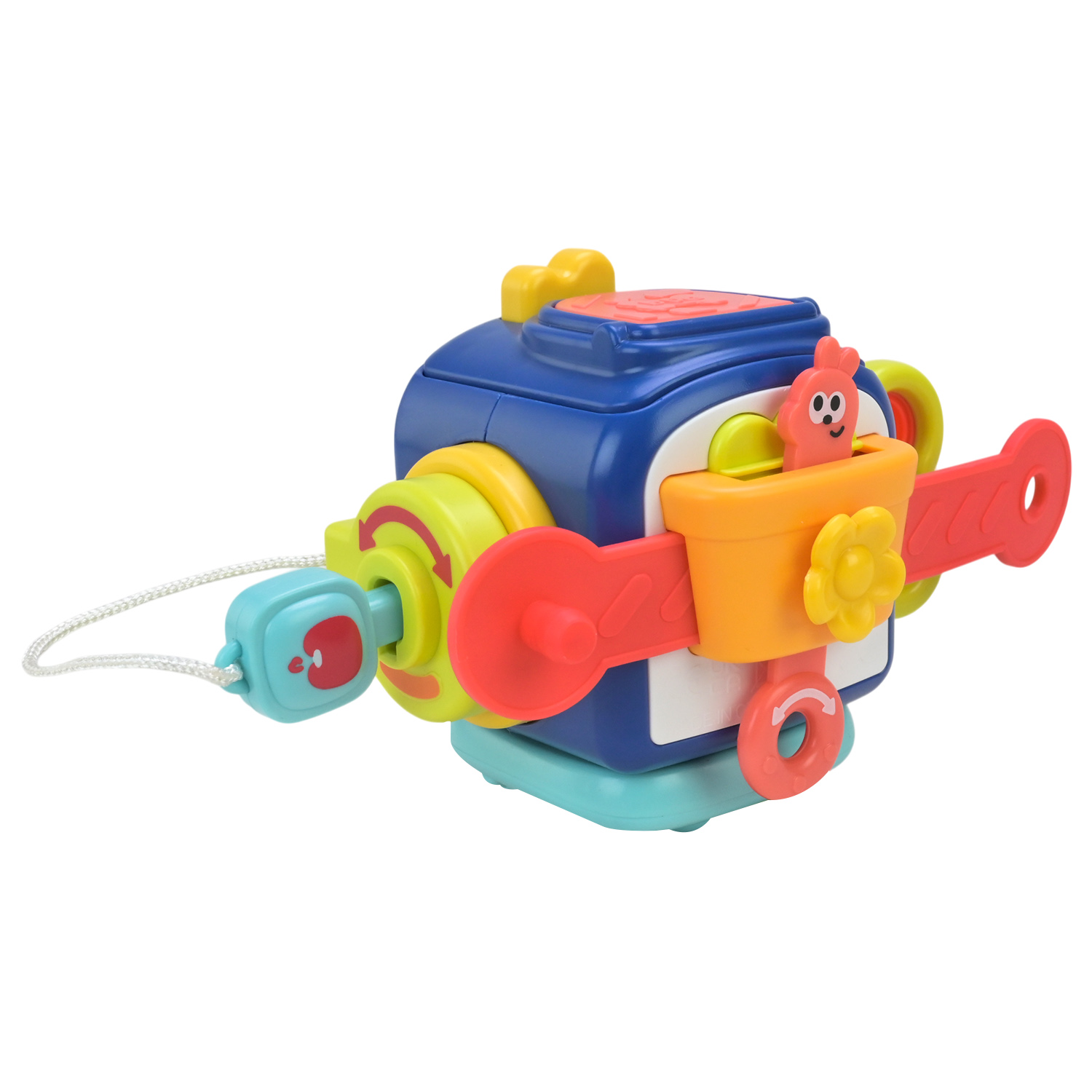 Брязкальце тактильне арт. PL-724-82 (48шт/2) "Сонячний зайчик". рухомі частини, р-р16,5*13,5*9,5 см, у короб.18,5*17*11,5см