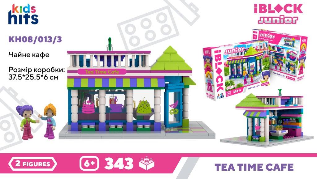 Конструктор Kids hits IBLOCK JUNIOR арт. KH08/013/3 (24шт/2) Чайне Кафе,, 343дет., у короб. 37,5*25,5*6см