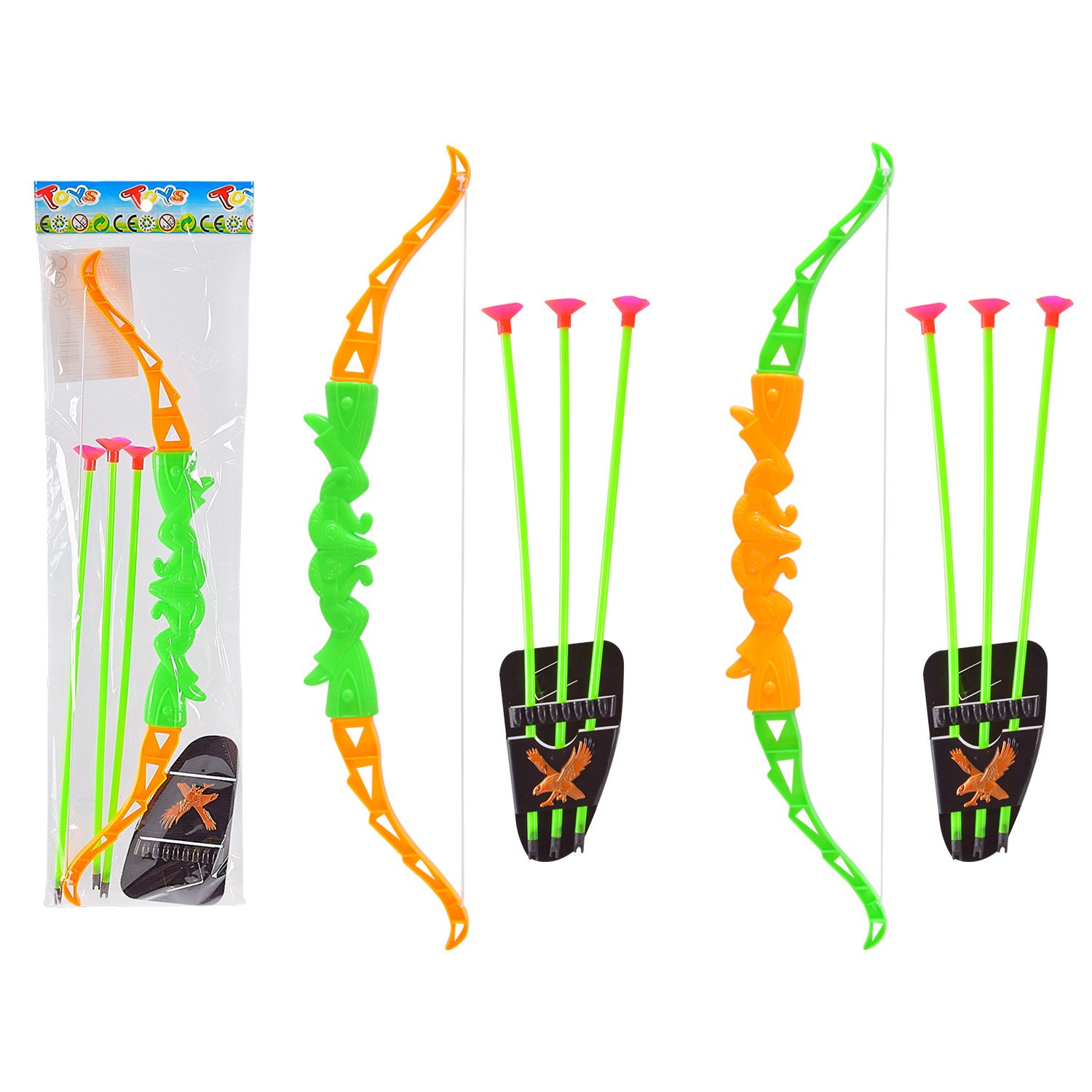 Лук та стріли арт. 265Б-23 (384шт/2) 3стріли, пакет 15*62см