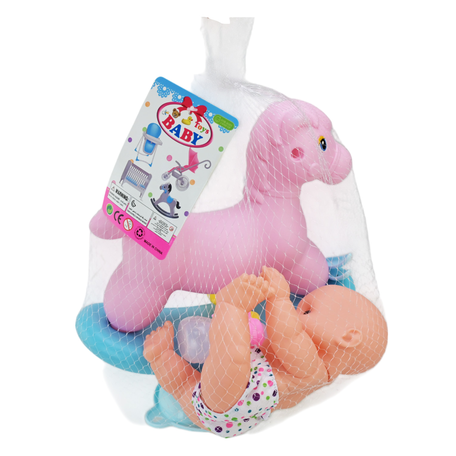 Пупс арт. LD9402D-H (48шт/2) аксес у сітці. 23см