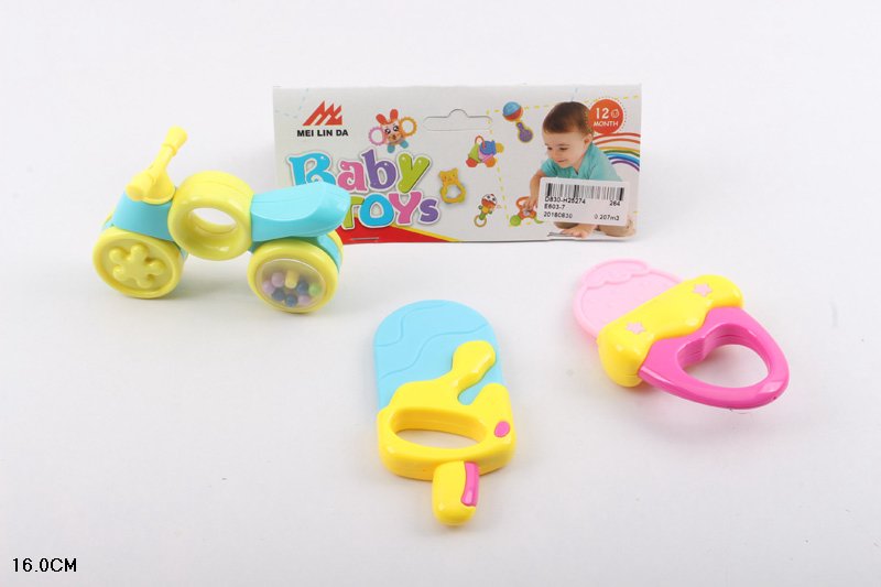 Брязкальце у ручку арт. E603-7 (264шт/2) 3 шт. пакет 16см