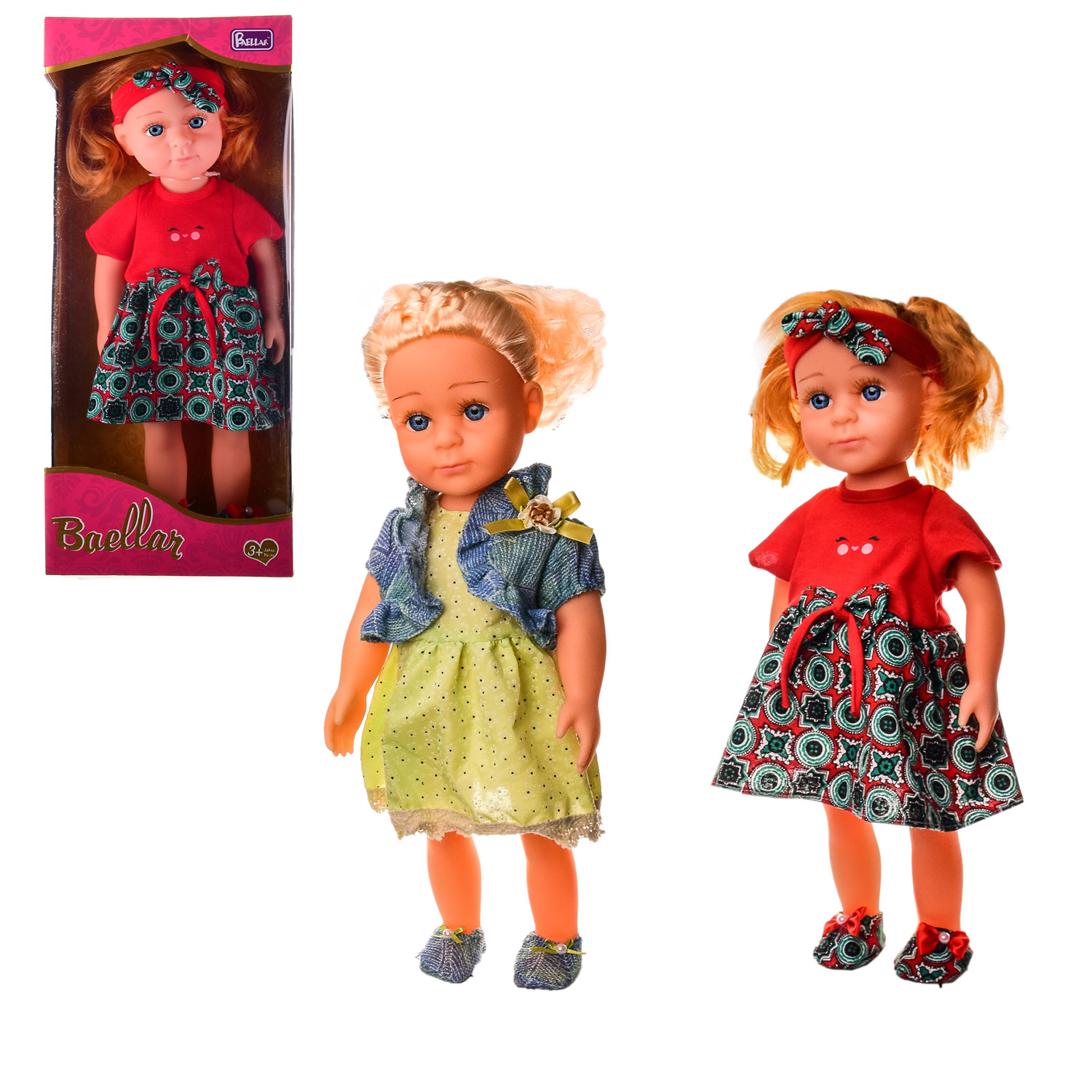 Лялька арт. 88801 (12шт) 2 вида, короб. – 20*12*48 см, р-р іграшки – 44 см