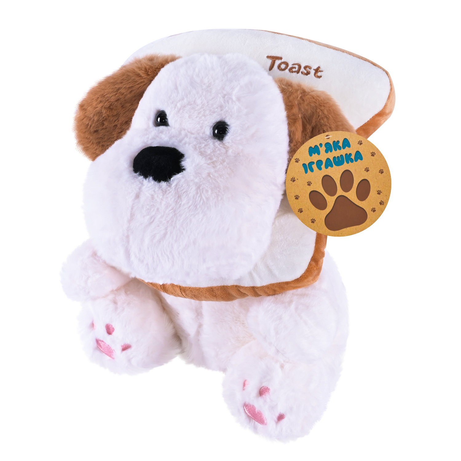 М'яка іграшка арт. C46609 (40шт) собачка з тостом 24 см