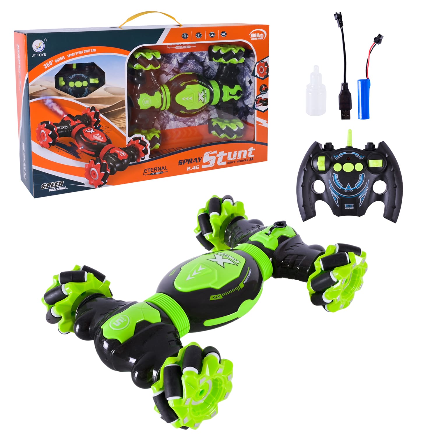 Перевертиш р/к арт. JT376 (30шт/2) акум., 3кольора,usb-заряд,дим, короб. 43,6*8*24,6см