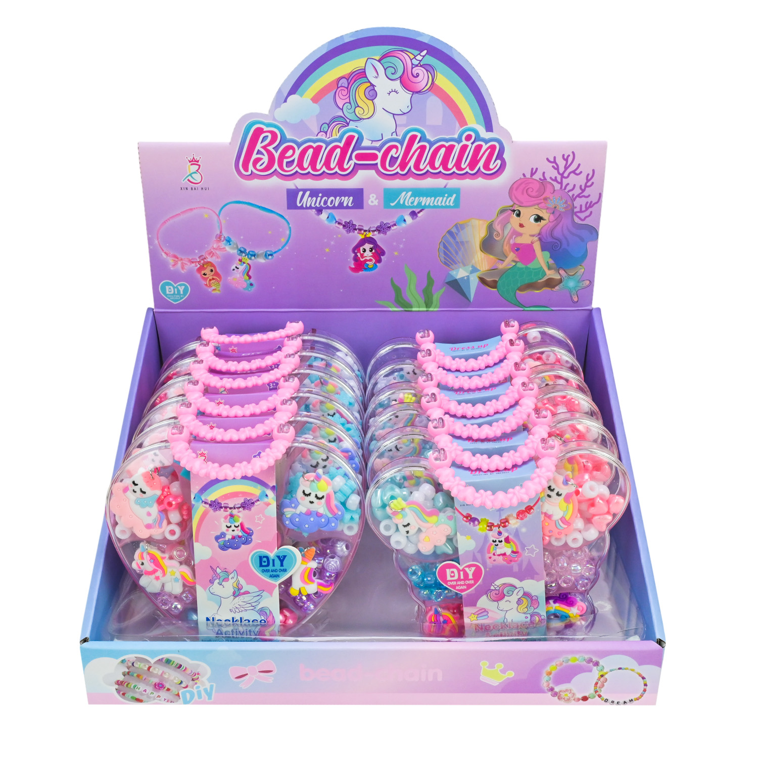 Бісер арт. A126-1(216шт/2) намистини, бісер, підвіски,р-р 14*16,5см, бокс. 30,7*23,7*14,2см