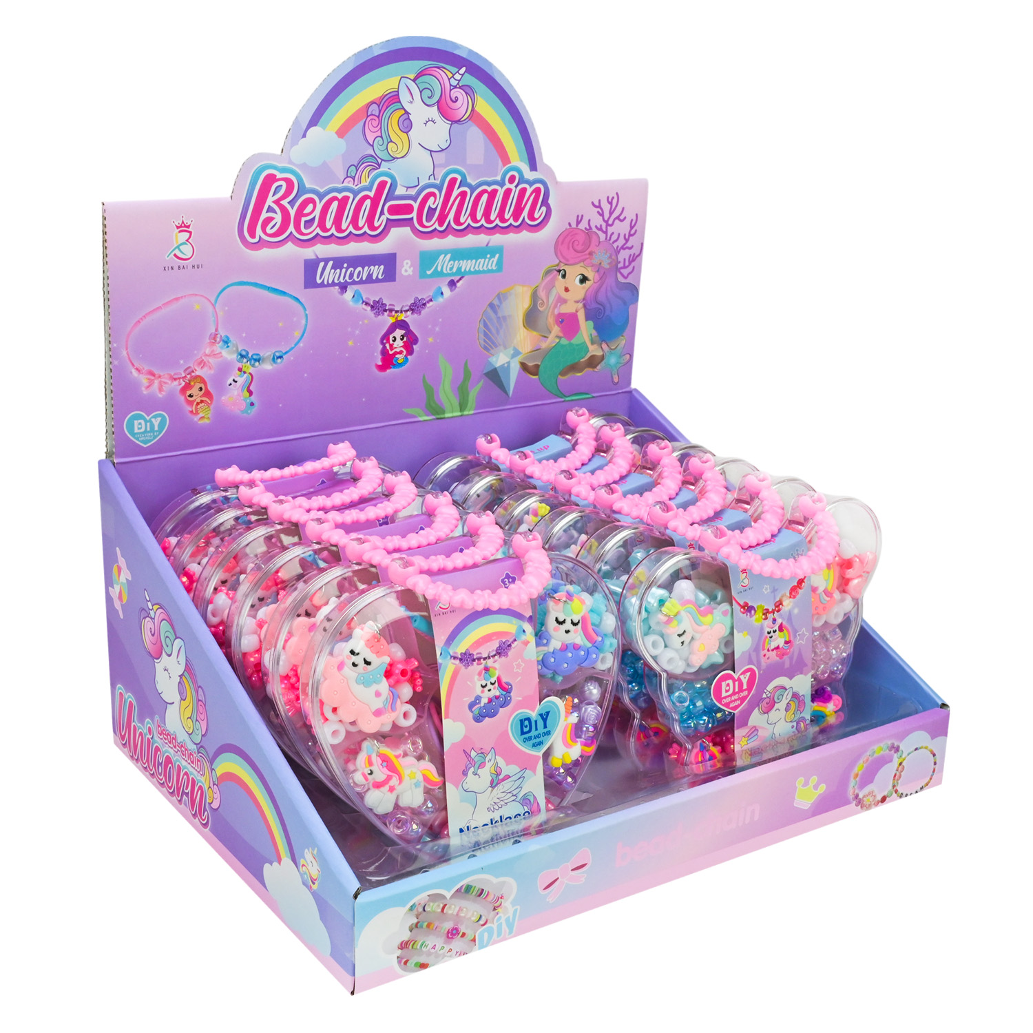 Бісер арт. A126-1(216шт/2) намистини, бісер, підвіски,р-р 14*16,5см, бокс. 30,7*23,7*14,2см