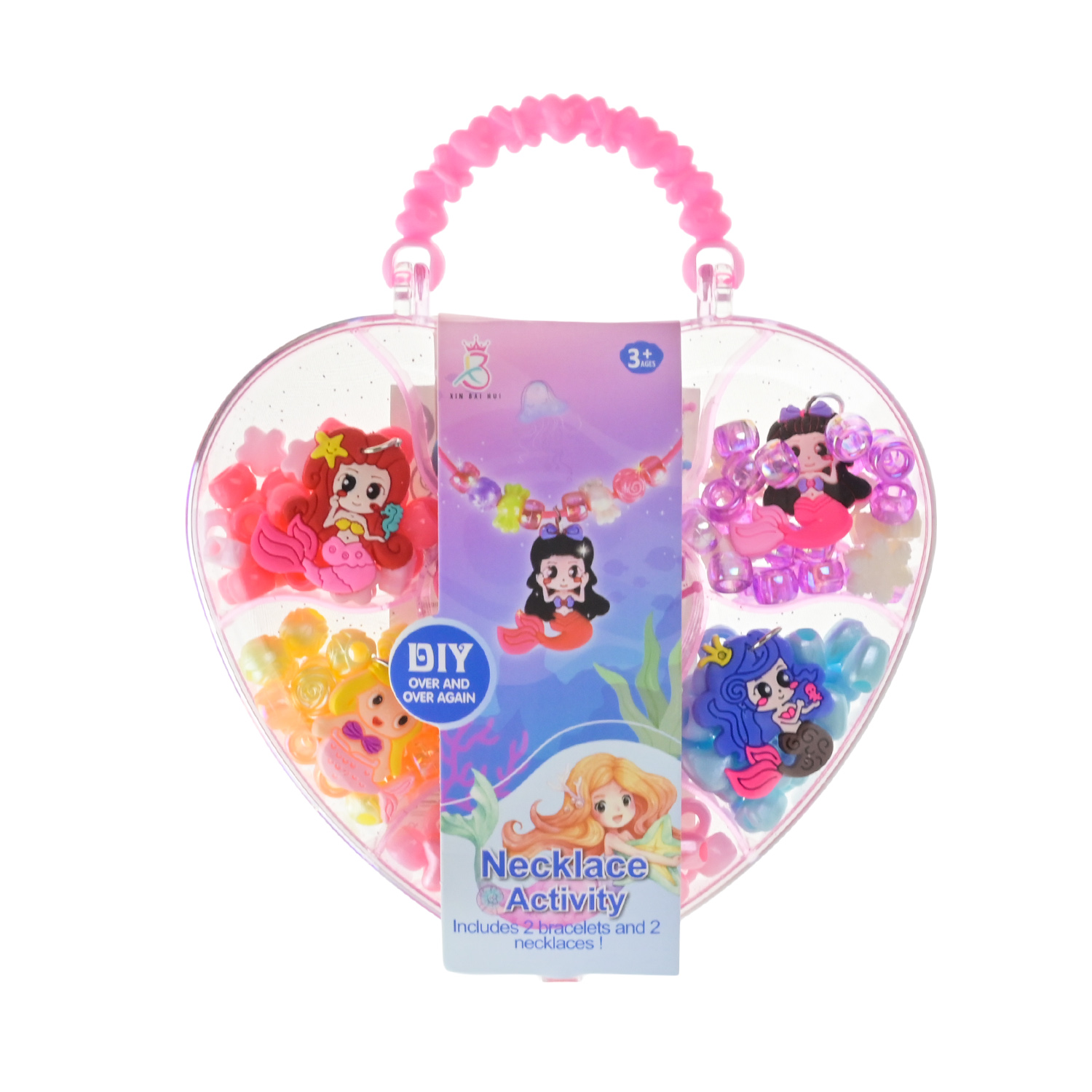 Бісер арт. A126-2 (216шт/2) ннамистини, бісер, підвіски,р-р 14*16,5см, бокс. 30,7*23,7*14,2см