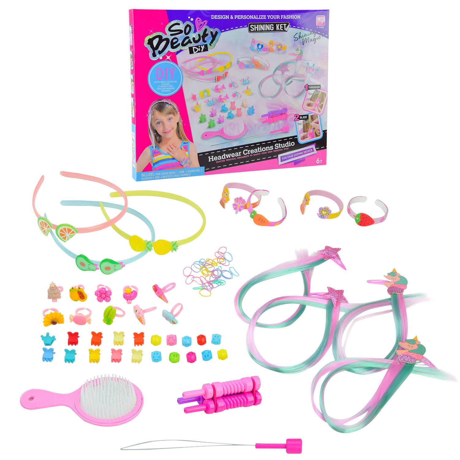 Аксесуари для дівчат арт. 338-1028 (48шт/2) у коробці 32*40*3,5 см