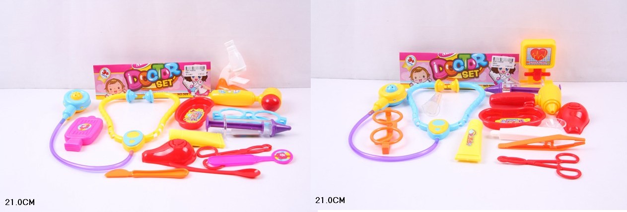 Лікаря набір арт. 509-1/3 (240шт/2) мікс 2 види, аксес пакет 21см