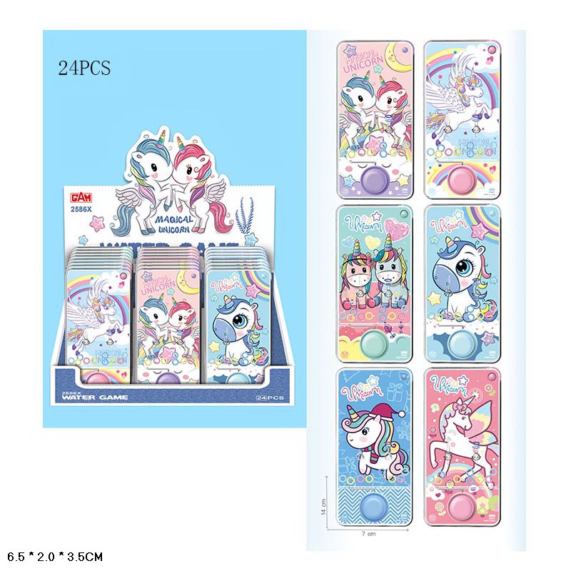 Водна гра з кільцями арт. 2586X-F24 (216шт/3) р-р 6,5*2*3,5см, 6 видів мікс, 9уп по 24шт бокс см.