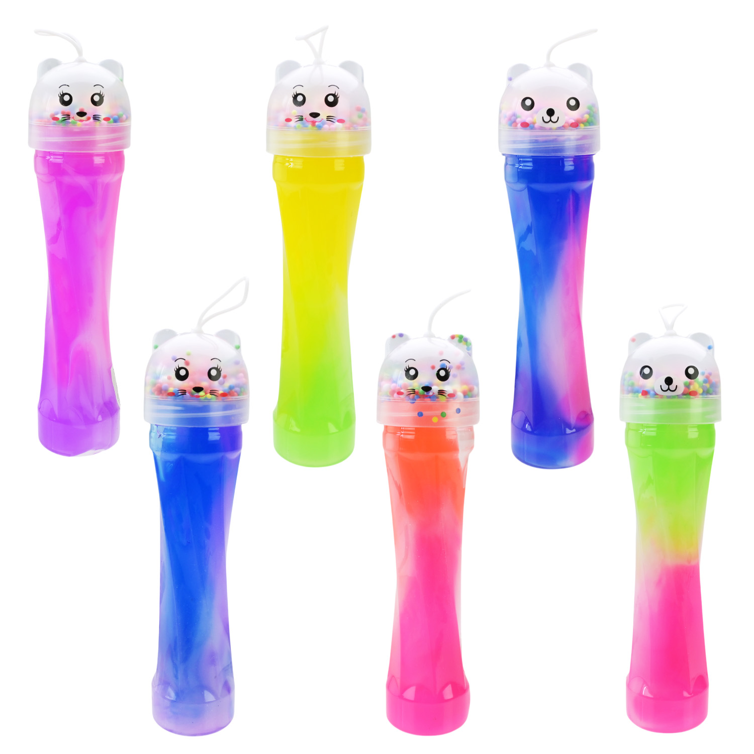 Антистрес слайм арт. C24206 (96шт) 22 см 6 мікс 6шт дисплей бокс 34*24*6 см