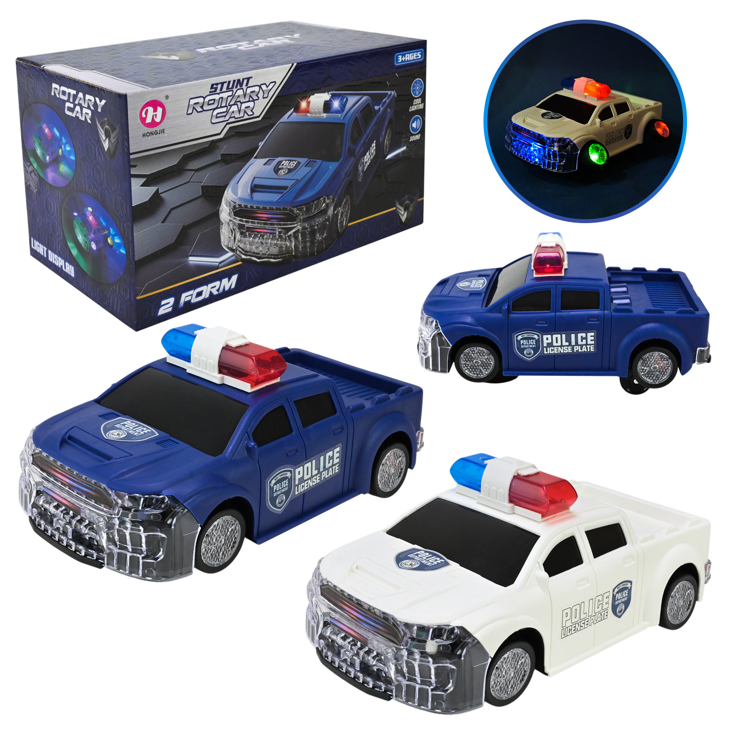 Машина арт. HJ828 (72шт/2)  батар 2кольора,світло, короб. 21,5*11,5*11,5 см