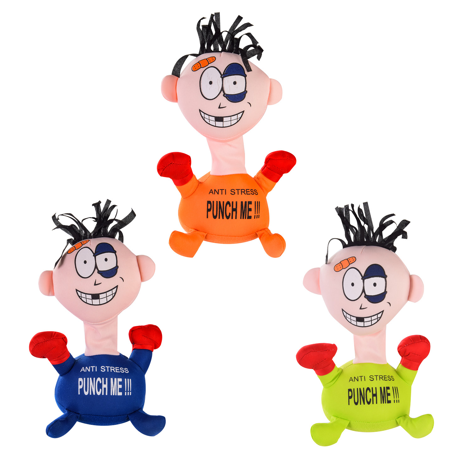 М'яка іграшка антистрес арт. 18106 (120шт) р-р 25 см, пакет., 3 види, на присосках