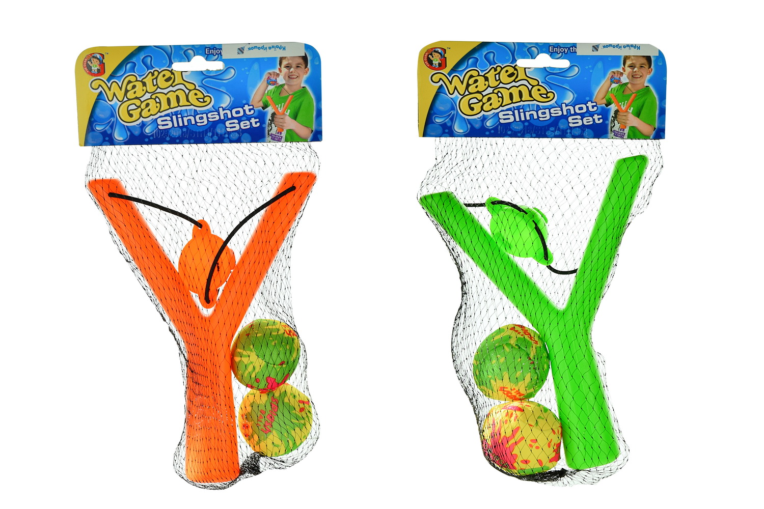 Pогатка арт. YG17Y (432шт/2) 2 м'ячі, у сітці