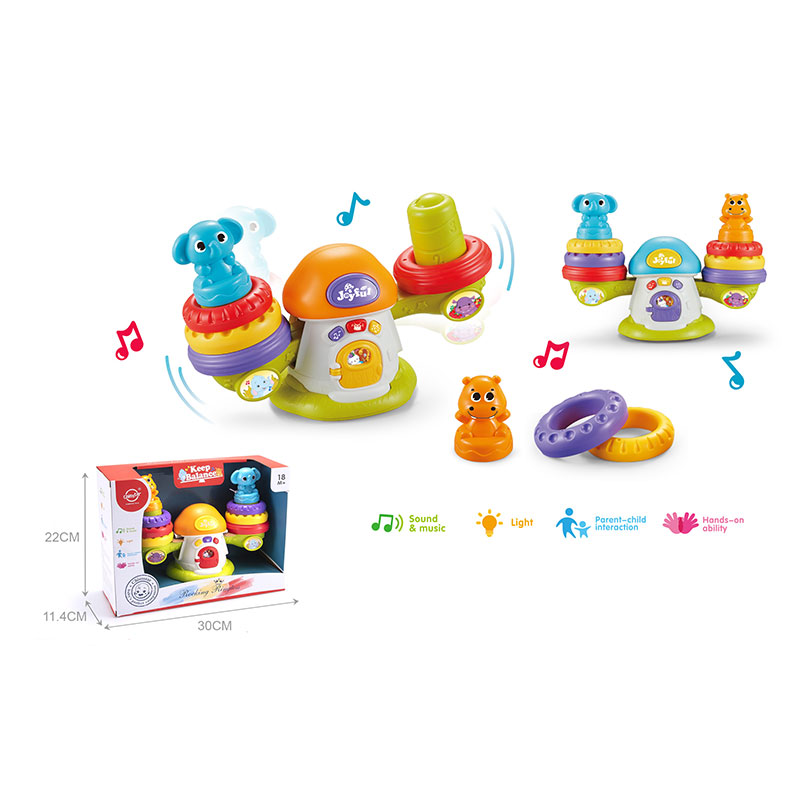 Ваги муз. розв. арт. QF366-043 (36шт/2) звук, світло, короб. 22*30*11,4см