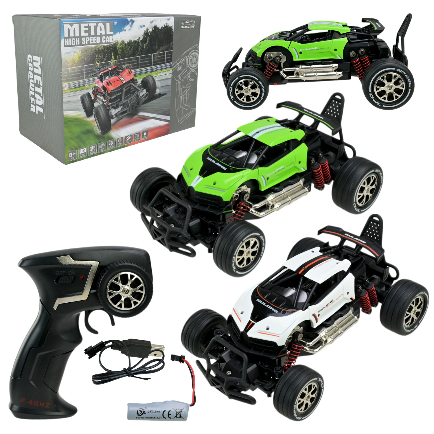 Машина р/к акум.арт. SL-275A (24шт/2) 3 кольора,  короб. 22,9*16,8*13,2см