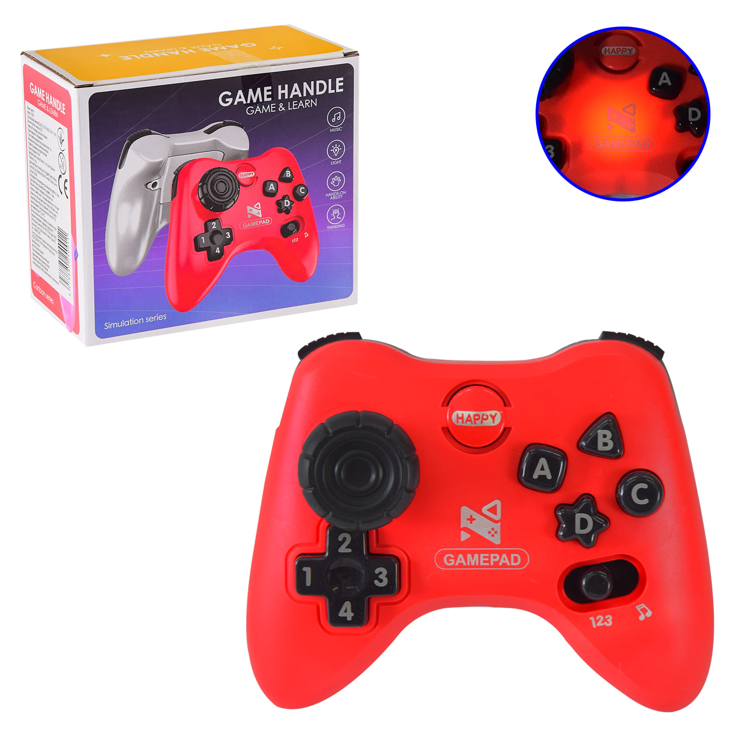 Джойстик арт. 5688-K (120шт/2) 2 кольори мікс, тактильні вправи, короб.15*13*8см