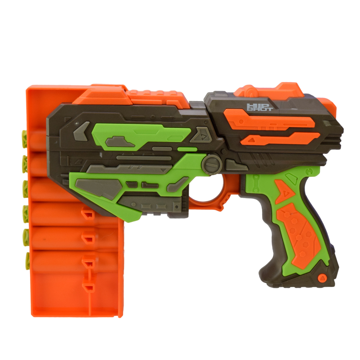 Автомат арт. FJ9007 (48шт/2) стріляє поролономими знарядами, 6 поролон. знарядів, короб. 30*19*6,6см