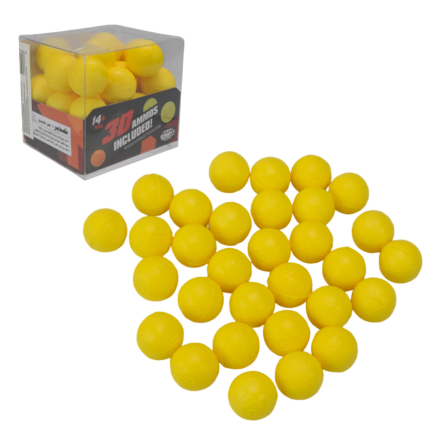 Поролонові кульки арт. FJ8030 (96шт/2) 30шт, короб. 7,5*6,5*7см