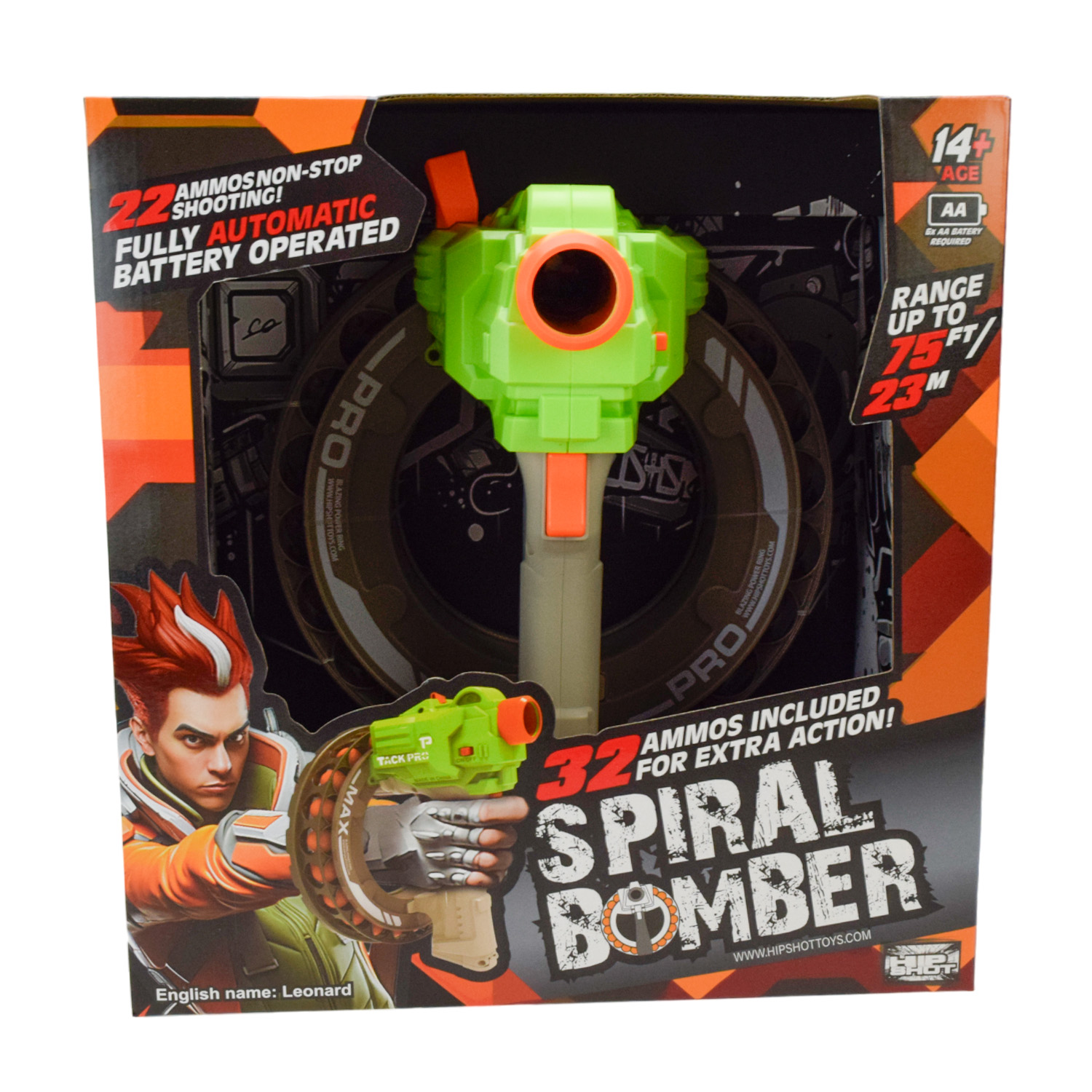 Автомат арт. FJ9015 (12шт/2) стріляє поролономими знарядами, 32 поролон. знарядів, короб. 27,5*29*18,5см