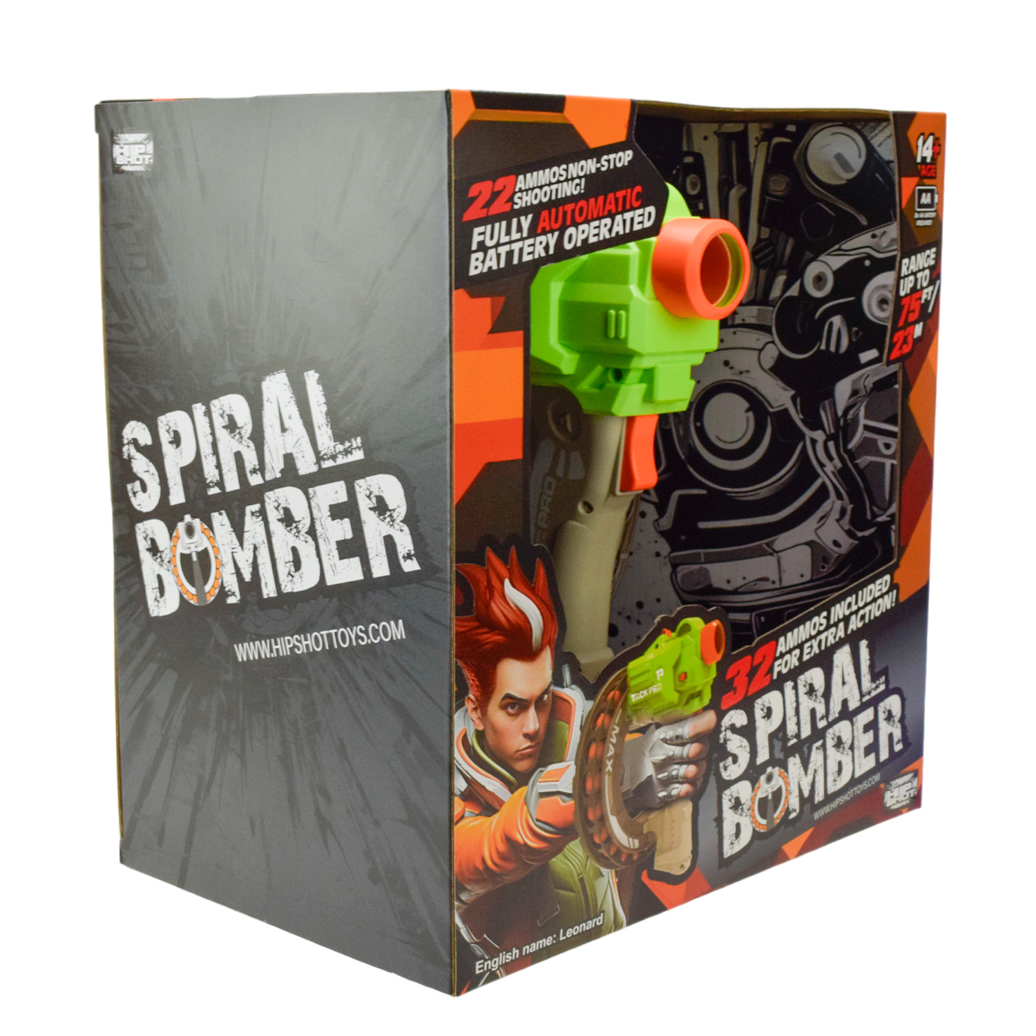 Автомат арт. FJ9015 (12шт/2) стріляє поролономими знарядами, 32 поролон. знарядів, короб. 27,5*29*18,5см