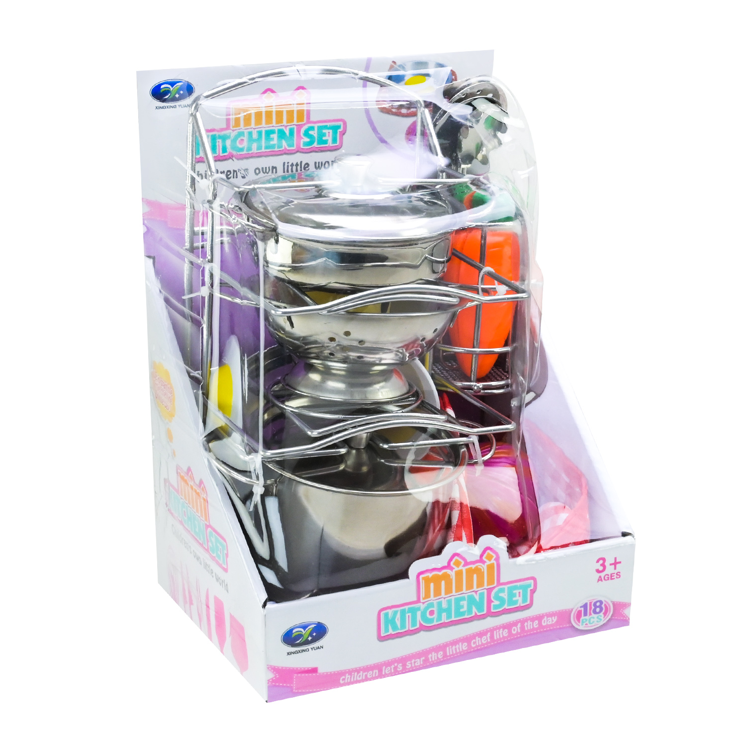 Посуд арт. 668-G4 (48шт/2) каструля, петельня, аксес короб. см