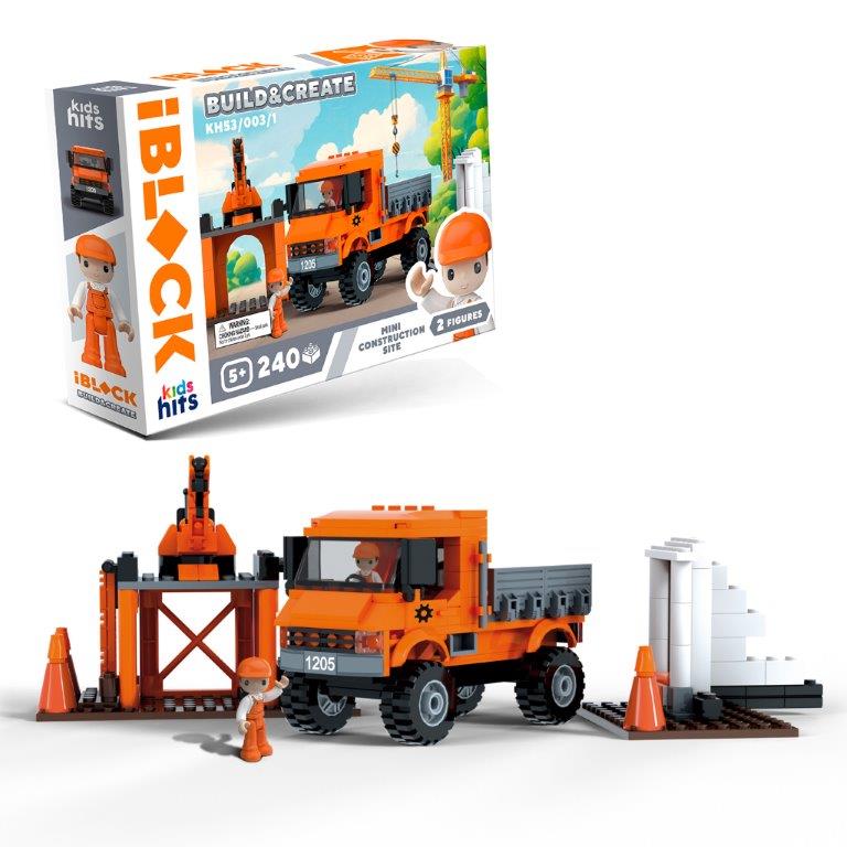 Конструктор Kids hits IBLOCK JUNIOR арт. KH53/003/1 (24шт) 240дет, короб. 32*5*21,5см