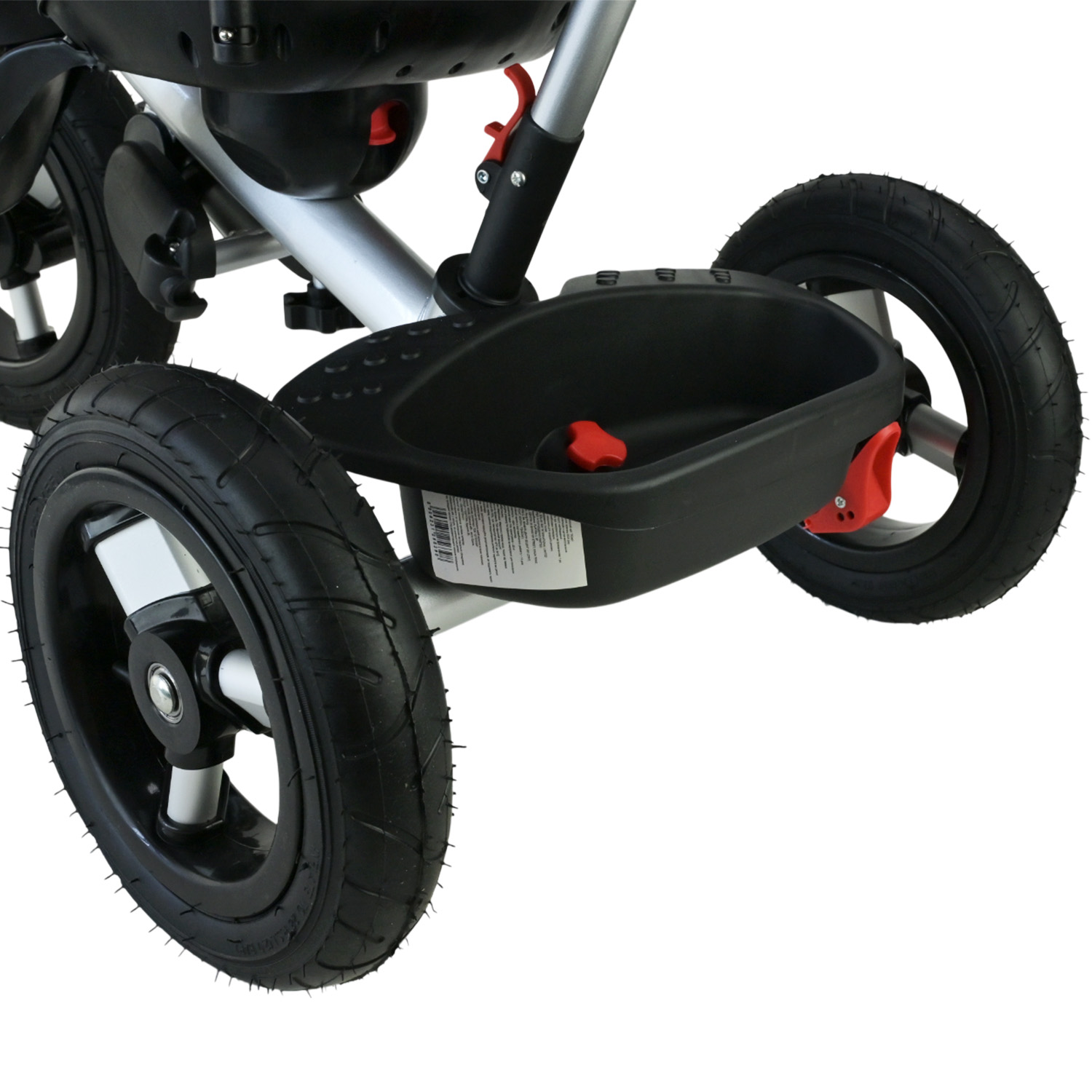 Велосипед 3-х колісний арт. TR2407 (1шт) блакитний гумові колеса 12'' і 10'' з гальмом, пультом