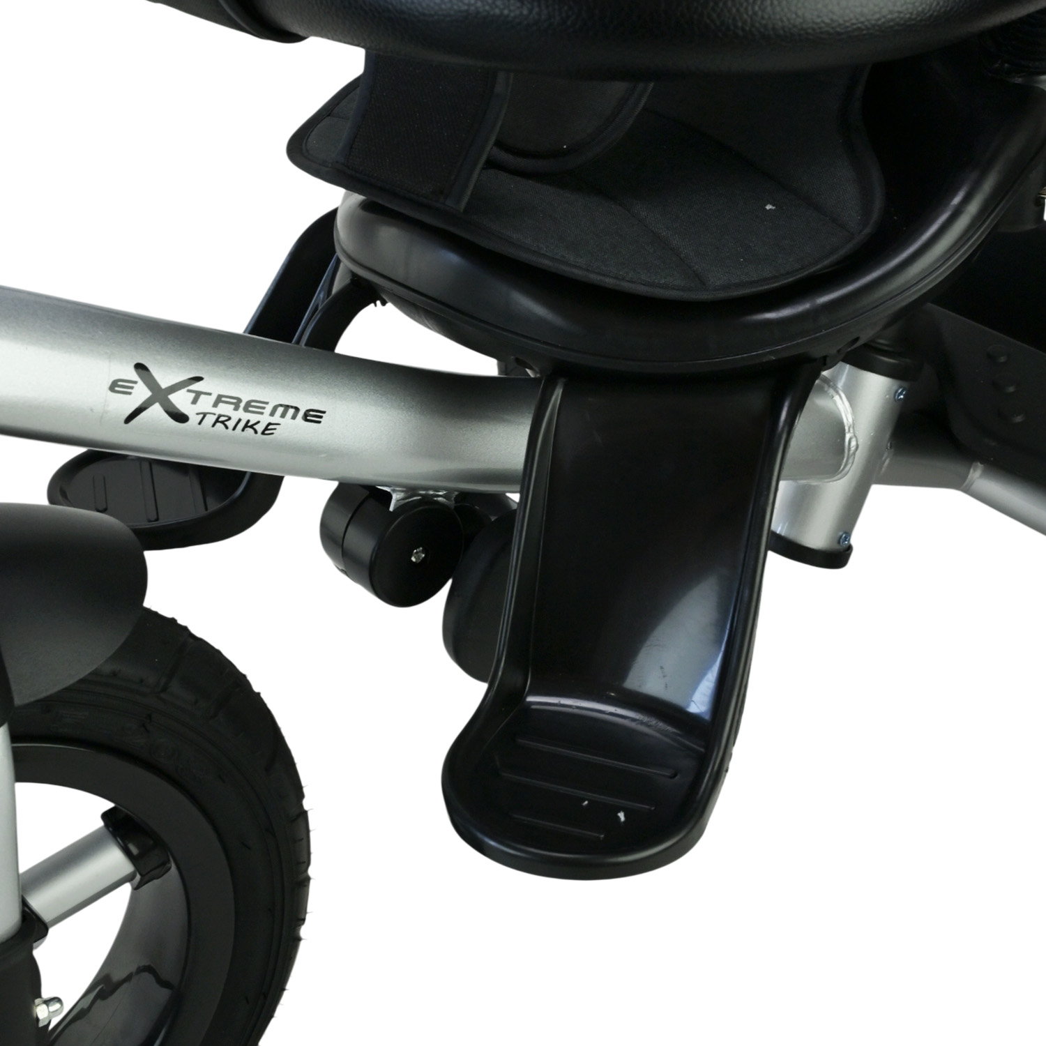 Велосипед 3-х колісний арт. TR2407 (1шт) блакитний гумові колеса 12'' і 10'' з гальмом, пультом