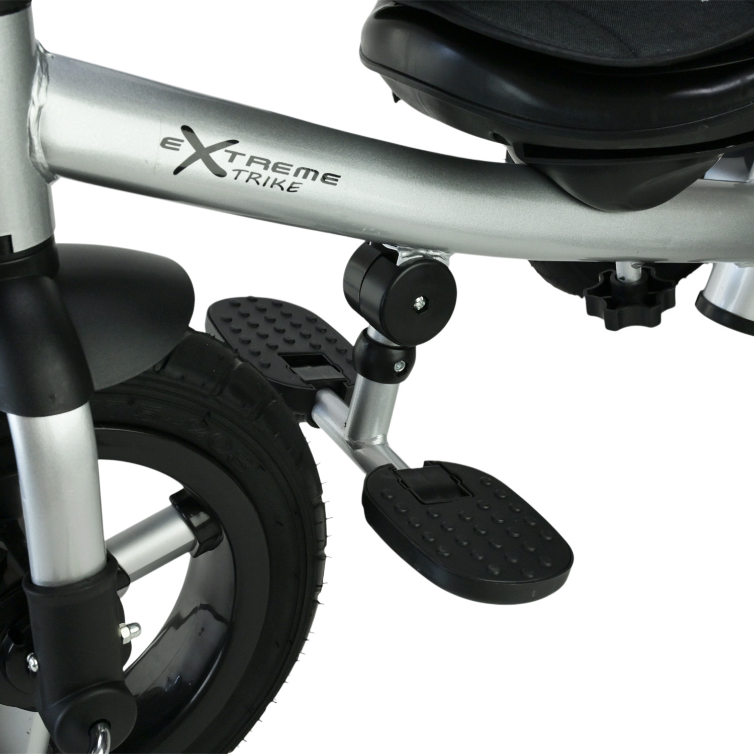 Велосипед 3-х колісний арт. TR2407 (1шт) блакитний гумові колеса 12'' і 10'' з гальмом, пультом