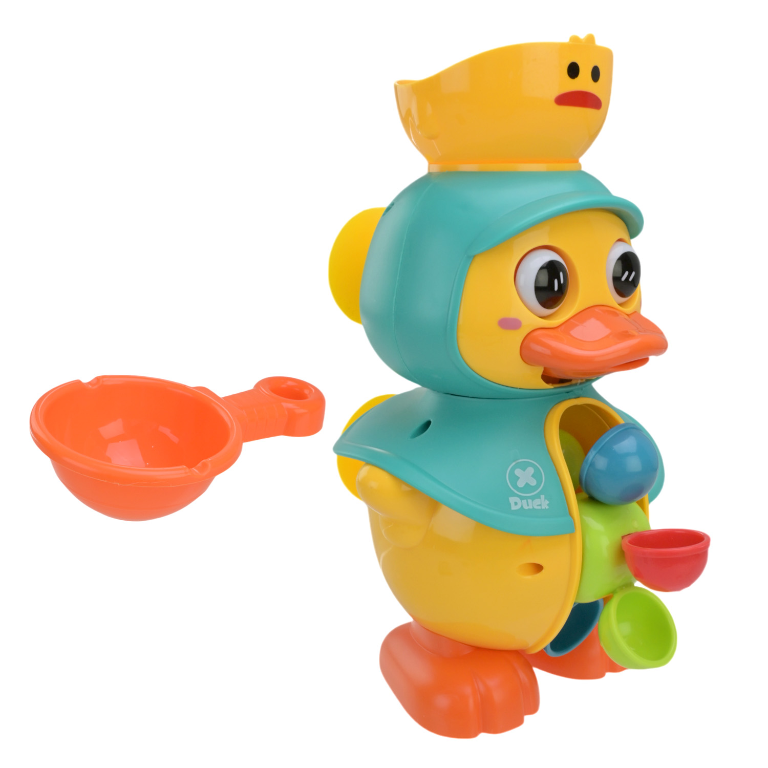 Іграшка для гри у ванні арт. PL-724-40 (60шт) "Грайся та навчайся", утка,рухається коли на неї потрапляє вода, 2 кольори мікс, короб. 21,7*14,3*11,8 см