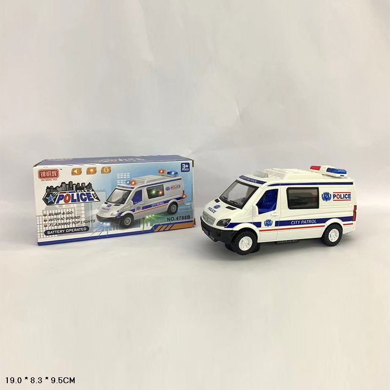 Машина арт 4788B (120шт) батар, поліція, світло, звук, короб. 19,8*9,5*8,3см