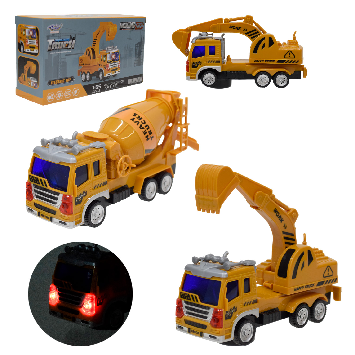 Машинка муз. арт. 777-71 (120шт/2) 2 види мікс, звук, світло,рух, короб. 17,5*6,2*9,7см