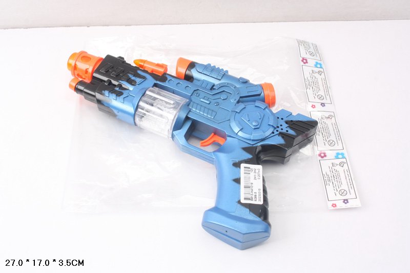 Пістолет арт. 9288-5 (120шт/2) батар. світло, звук, у пакеті 21*4*33 см