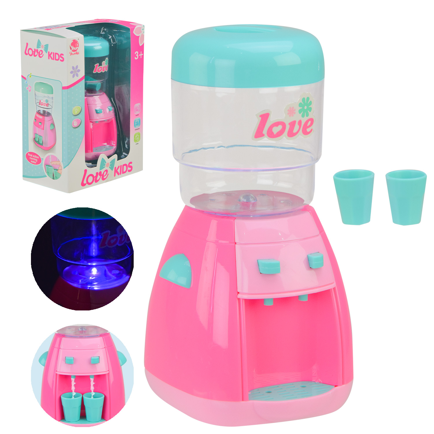 Кулер арт. SK28B (96шт/2) батар. світло, звук короб. 15*9*21см