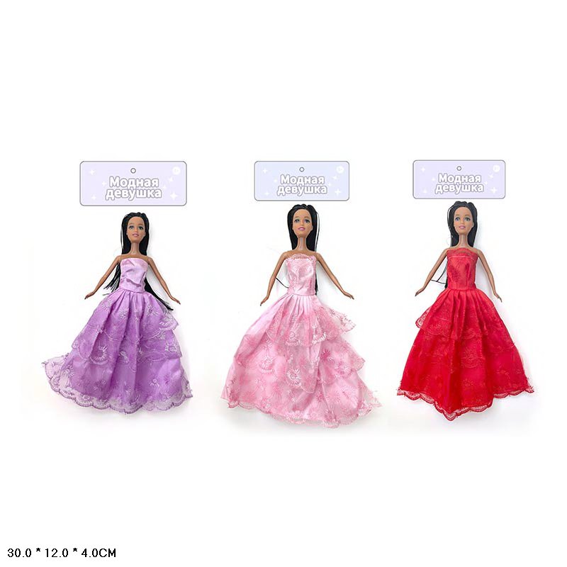 Лялька арт. YD046 (180шт/2) 3 види, пакет.RUS 30*12*4 см