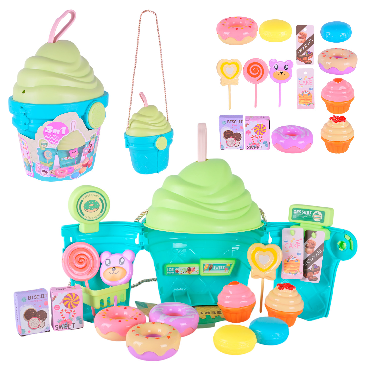 Продукти набір арт. 688-200A (60шт/2)   кекси, аксес короб. 18*14*26см