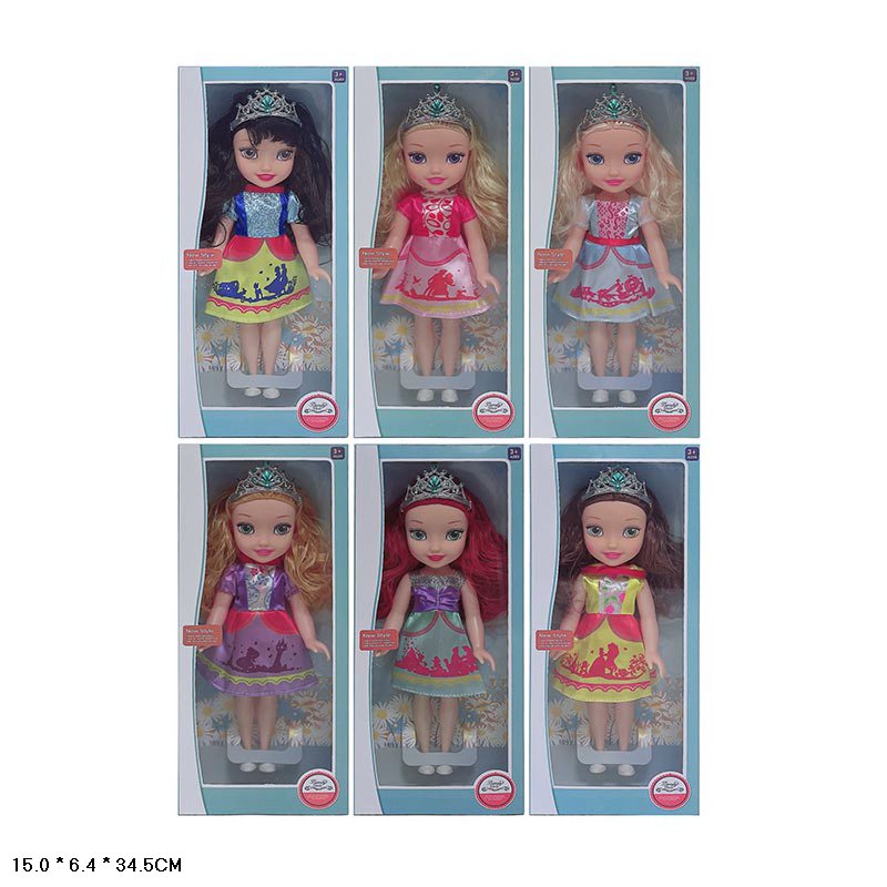 Лялька арт. HZ2037C (96шт/2)батар. мікс 6 видів. короб. 15*6*35см