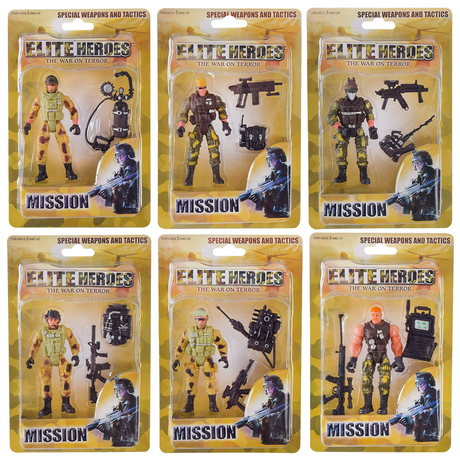 Фігурки солдатів арт.5898-A65 (240шт/2) 6 видів на планшет.21,5х14х5,5см