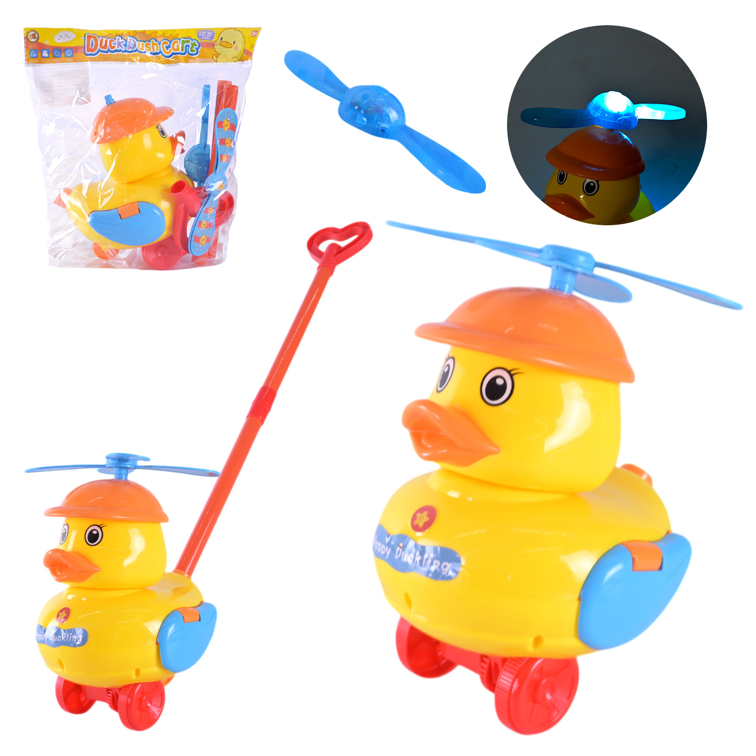 Каталочка арт. 691-1 (72шт/2) качка, світло, у пакеті 27,5*5*30 см.