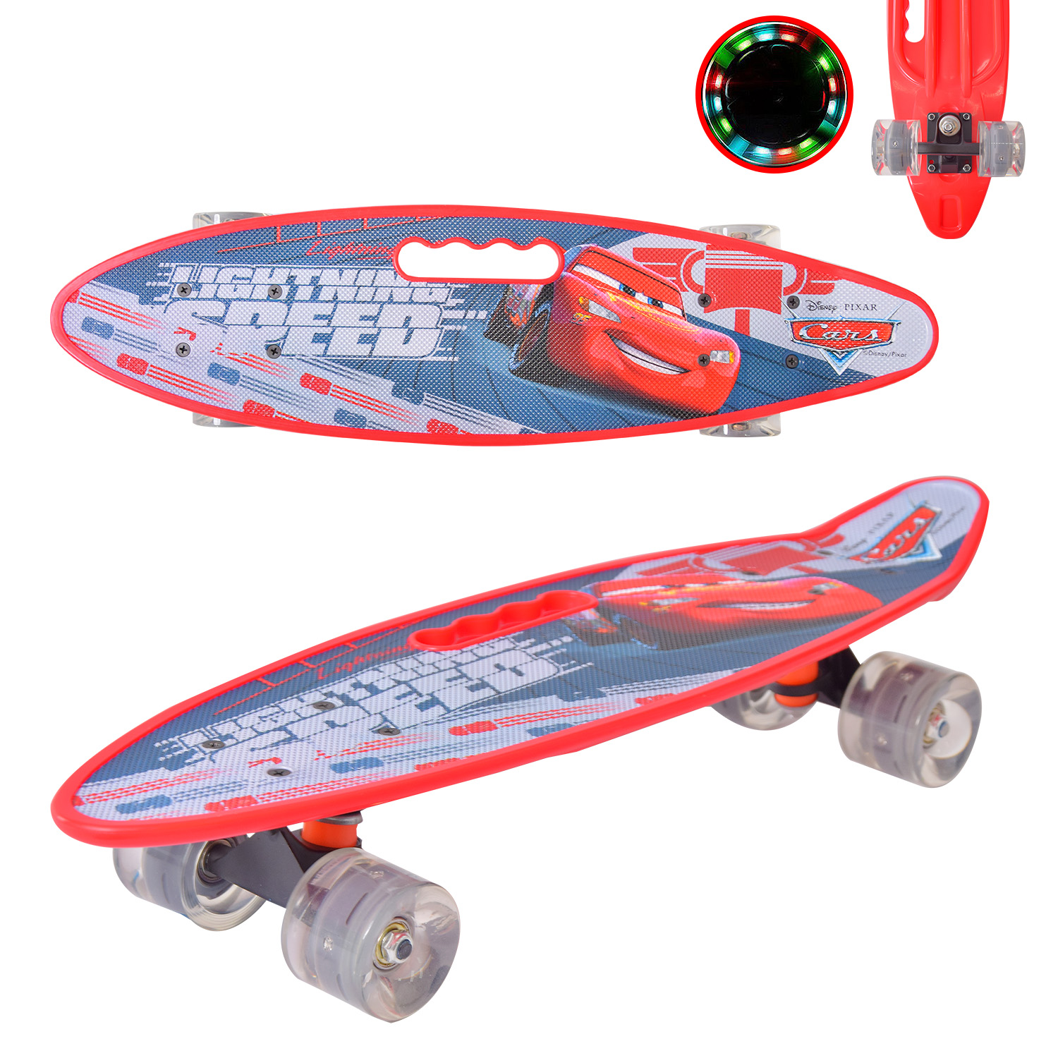 Пенні Борд Тачки арт. 195516 (8шт) алюм., світло, PU,60*17 см,