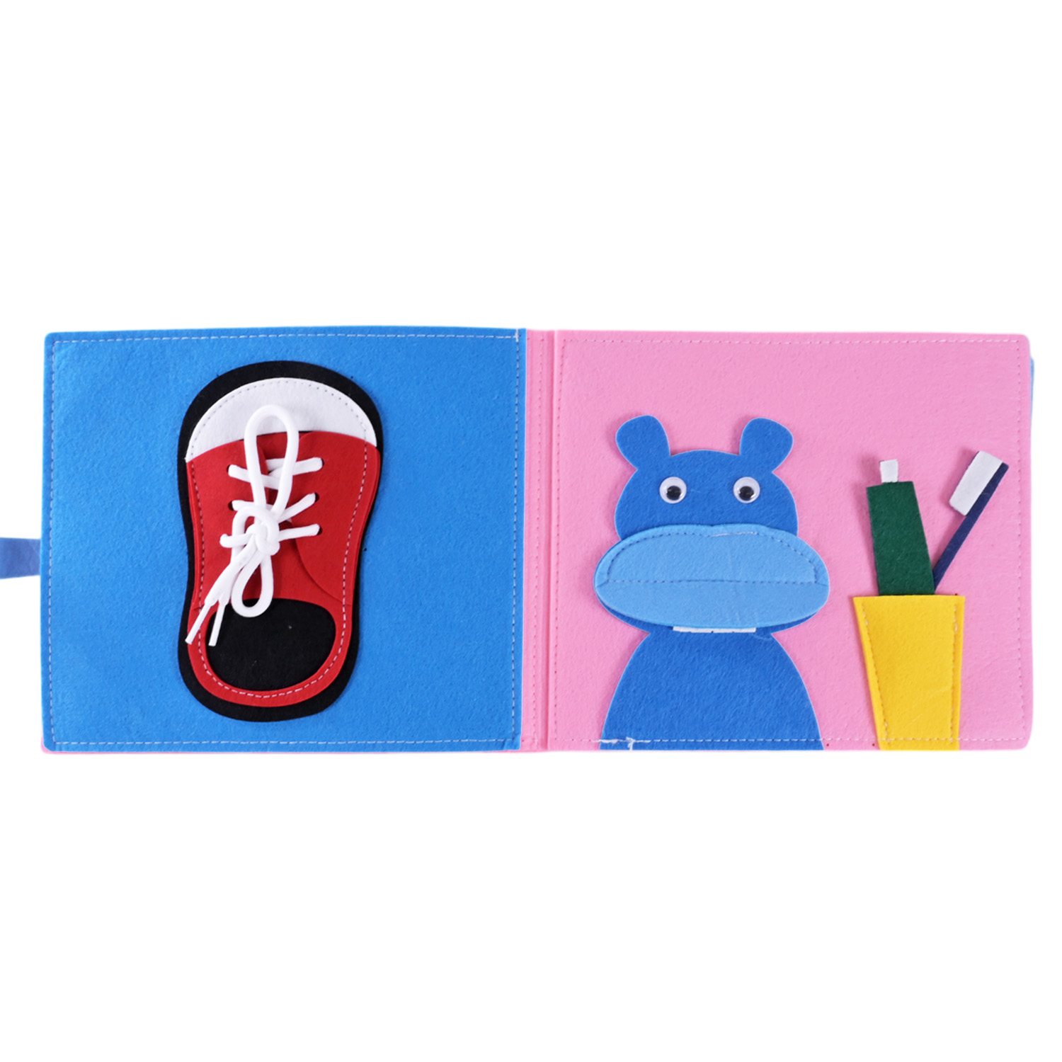 Книга м'яка арт. 432-20 (32шт) тактильна, пакет 20*20*6 см.