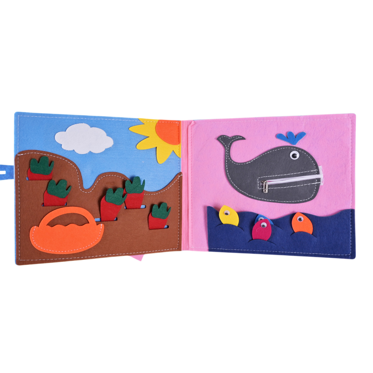 Книга м'яка арт. 432-20 (32шт) тактильна, пакет 20*20*6 см.