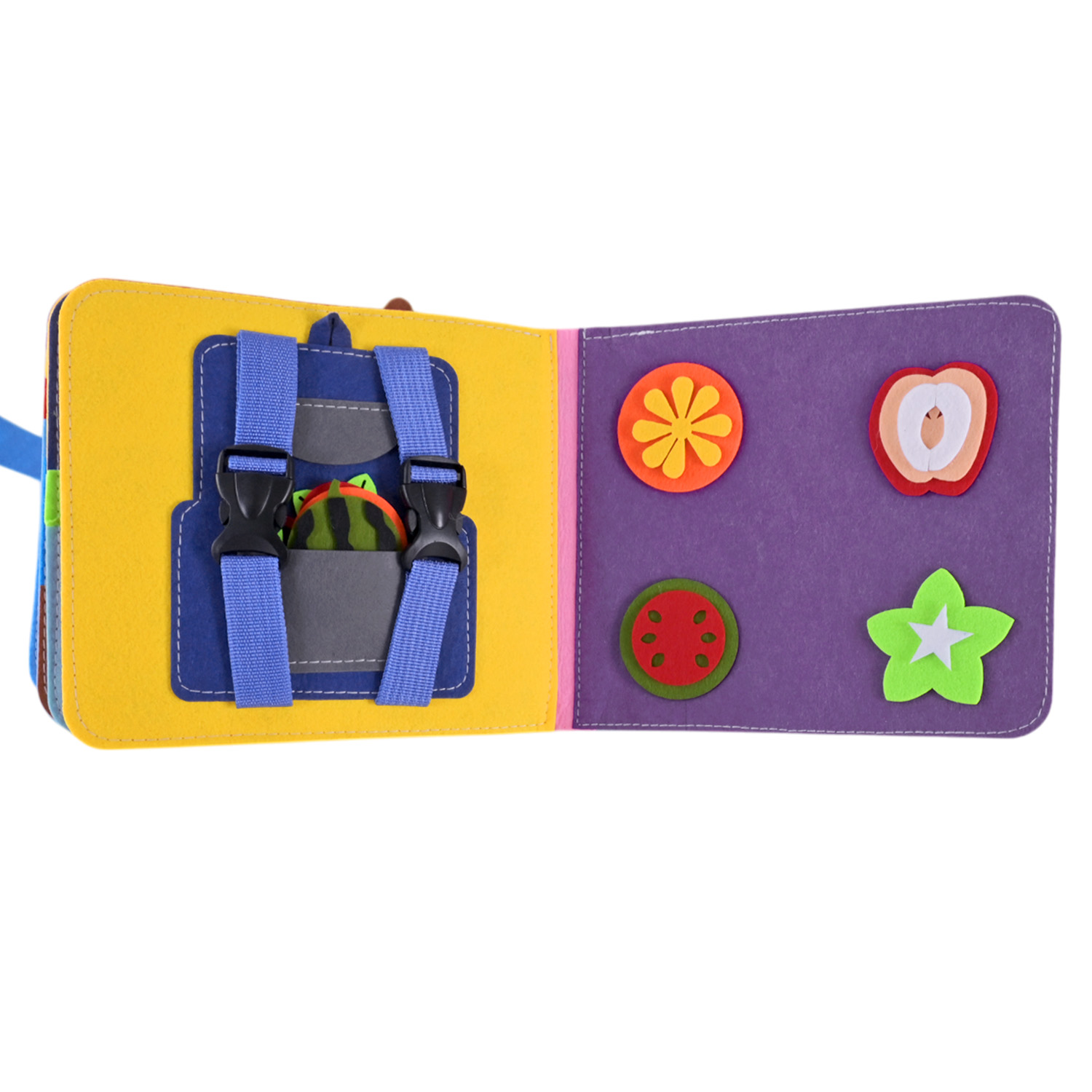 Книга м'яка арт. 432-21(36шт) тактильна, пакет 25*20*9 см.